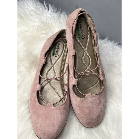 Baretraps Jackeline‎ Ballet Pink Faux Suede Womens 10M Memory Foam - Picture 2 of 6